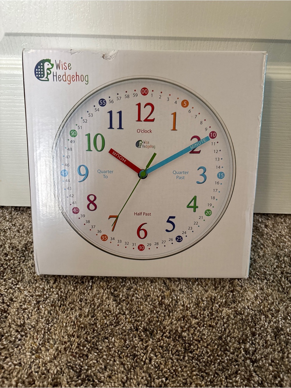 Wise Hedgehog Learning Clock